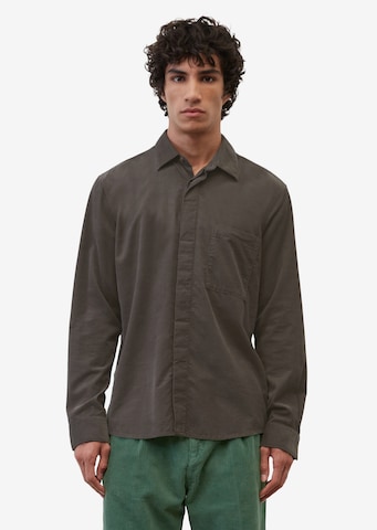 Marc O'Polo Regular fit Button Up Shirt in Brown: front
