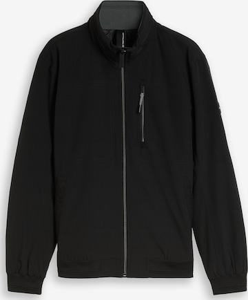 TOM TAILOR - Chaqueta de entretiempo en negro: frente
