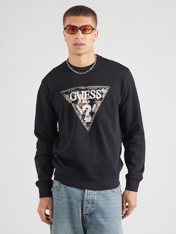 GUESS Sweatshirt in Black: front