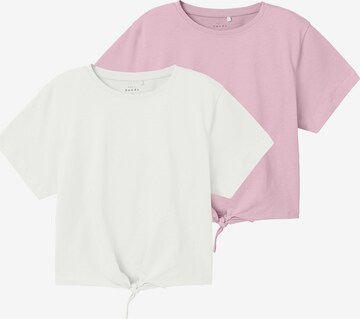 NAME IT - Camiseta 'VAYA' en rosa: frente