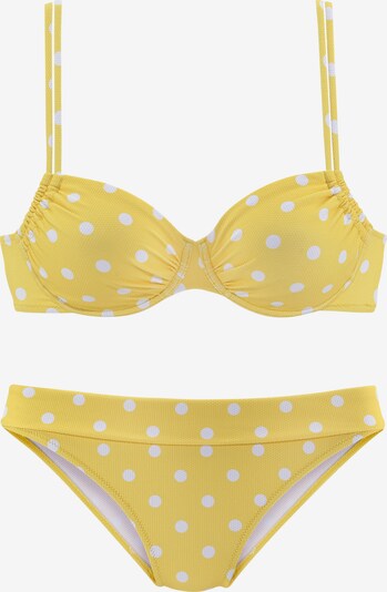 LASCANA Bikini en jaune / blanc, Vue avec produit
