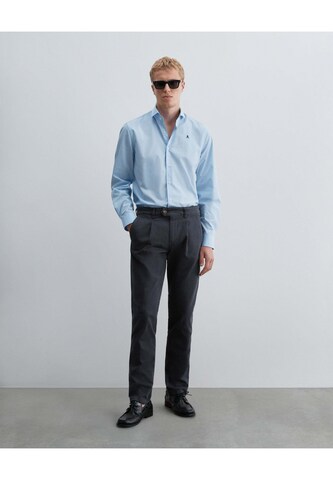 Scalpers Regular fit Overhemd in Blauw: voorkant