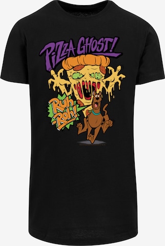 F4NT4STIC T-Shirt 'Pizza Ghost' in Schwarz: Vorderseite