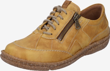 JOSEF SEIBEL Athletic Lace-Up Shoes in Yellow: front