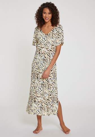 Robe d’été VIVANCE en beige : devant