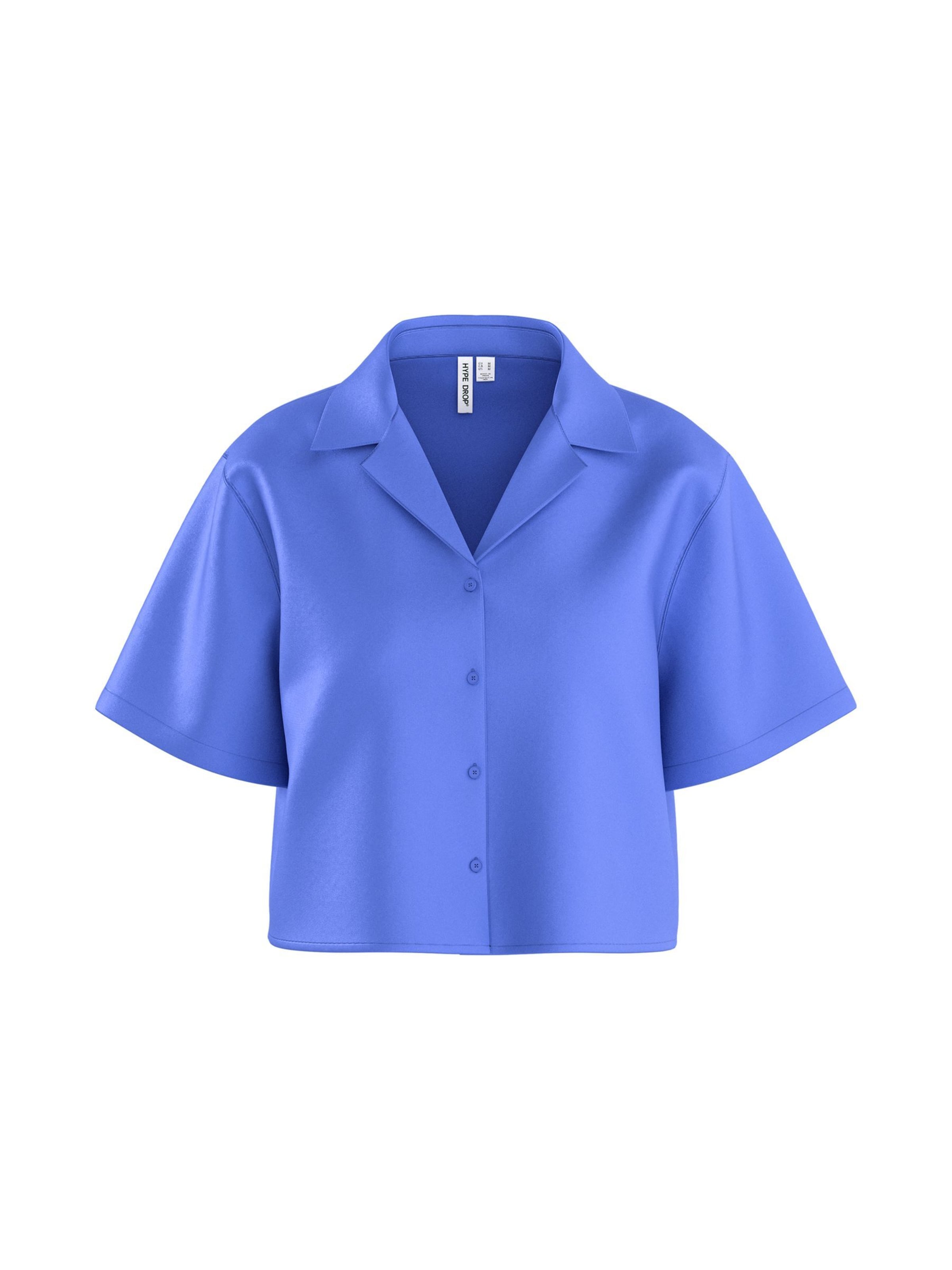 HYPEDROP Blouse in Blauw: voorkant