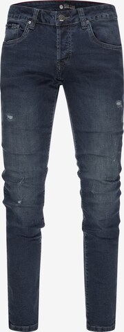 Peak Time Slimfit Jeans 'München' in Blauw: voorkant