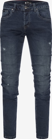 Peak Time Slimfit Jeans 'München' in Blauw: voorkant