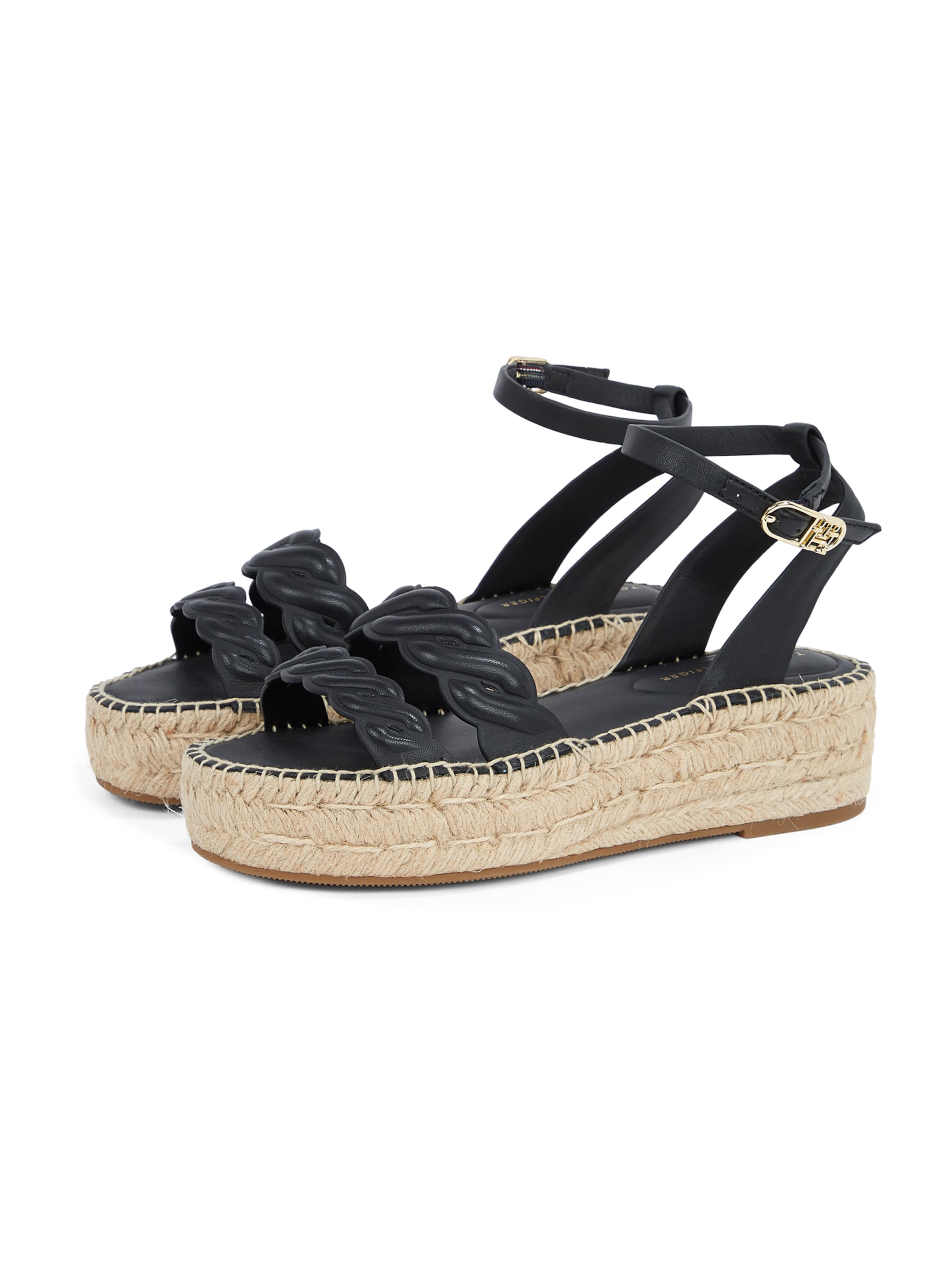 Sandales à lanières 'Rope' TOMMY HILFIGER en noir