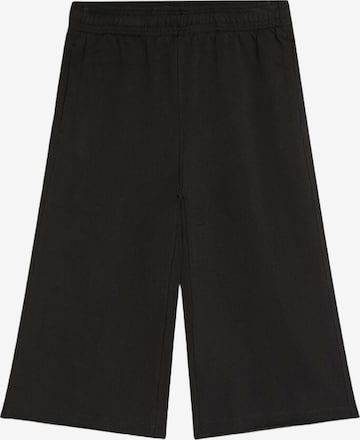 Bershka Wide Leg Bukser i sort: forside