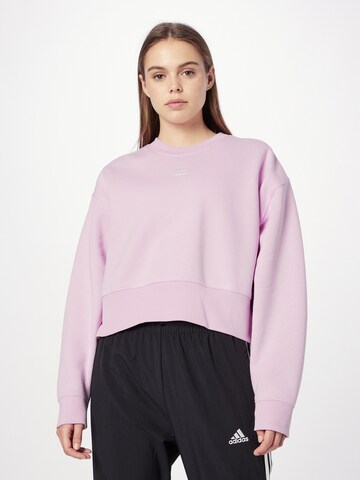 ADIDAS ORIGINALS Sweatshirt 'Adicolor Essentials' i rosa: framsida