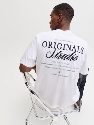 JACK & JONES Футболка 'JORNORREBRO' в Белый