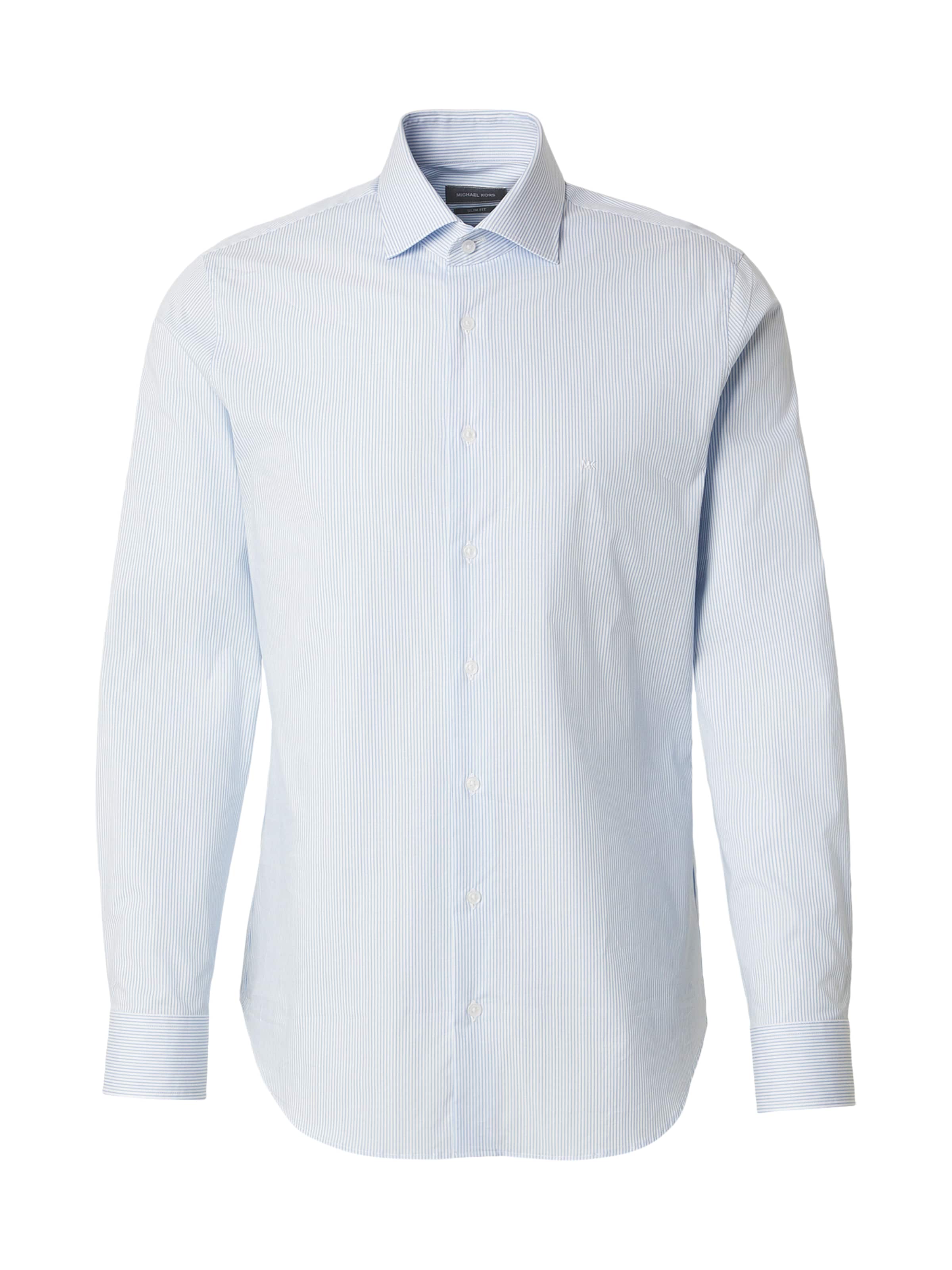 Marškiniai iš Michael Kors, spalva – šviesiai mėlyna / balta, Prekių apžvalga