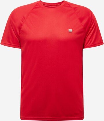 T-Shirt fonctionnel 'Train Active' Superdry en rouge : devant