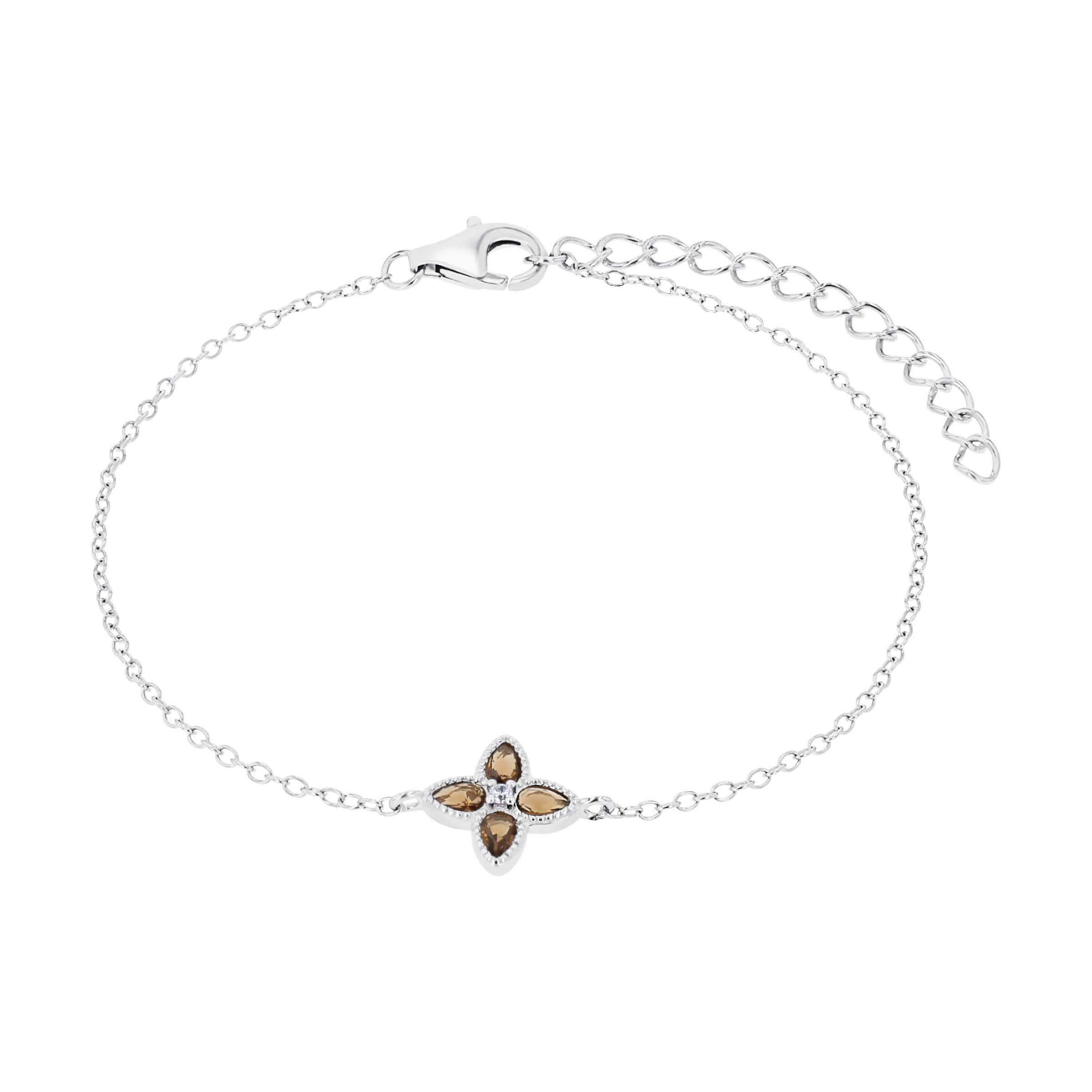 AMOR Bracelet in Silver: front