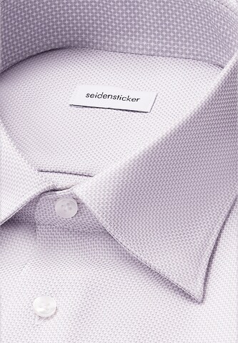 SEIDENSTICKER Slim fit Zakelijk overhemd 'SMART ESSENTIALS' in Grijs