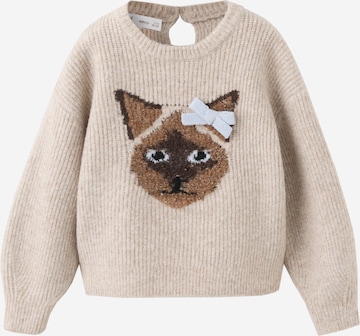 MANGO KIDS Sweater 'LAYLAY' in Grey: front