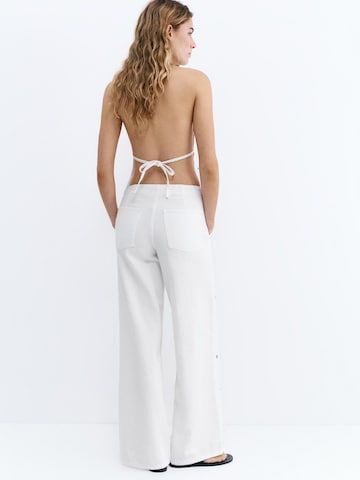 Pull&Bear Regular Дънки в бяло