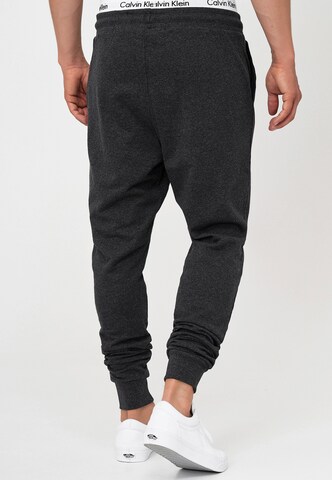 INDICODE JEANS Tapered Trousers 'Eberline' in Grey