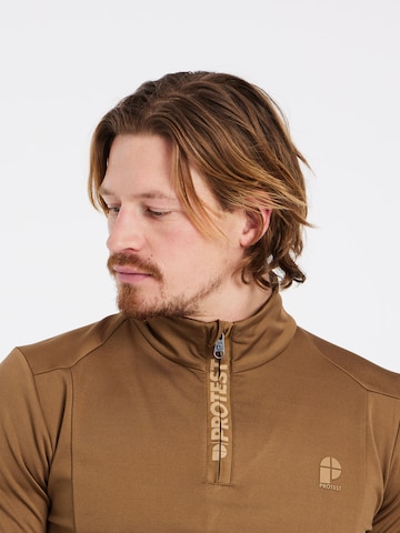 PROTEST Sportsweatshirt 'WILL' in Braun