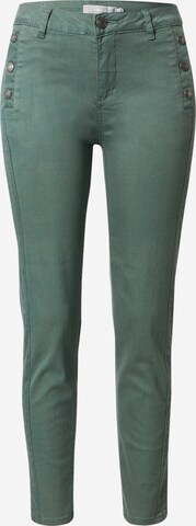 Skinny Pantalon Fransa en vert : devant