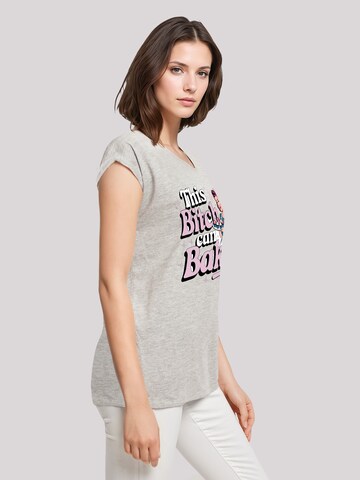 T-shirt 'Vintage Pin Up Bäckerin' F4NT4STIC en gris