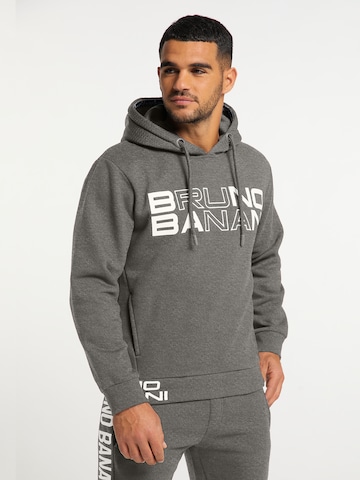 BRUNO BANANI Sweatshirt 'Brooks' in Grijs: voorkant