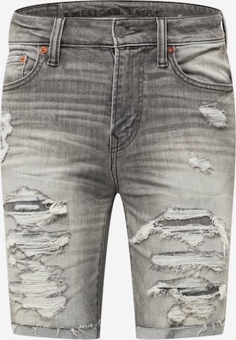 American Eagle Regular Jeans in Grey: front