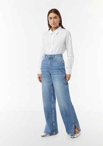 Wide Leg Jean comma casual identity en bleu : devant