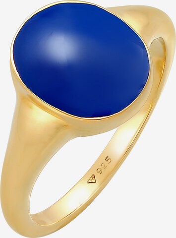 ELLI Ring Enamel, Statement in Blau: predná strana