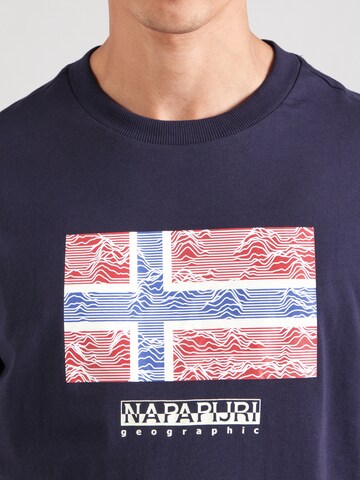 NAPAPIJRI - Camiseta 'S-DRAPEAU' en negro