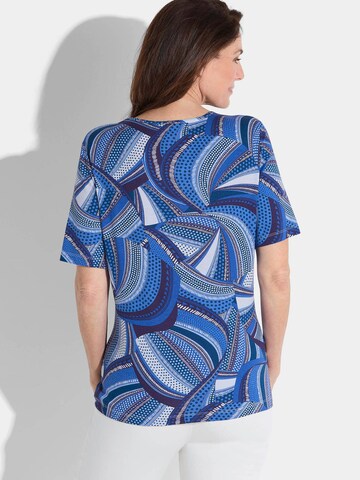 Goldner Shirt in Blau