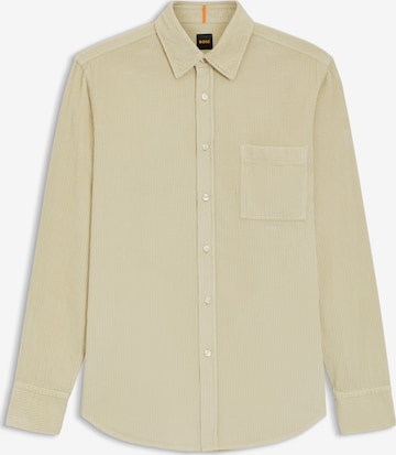 BOSS Orange Businesshemd in Beige: Vorderseite