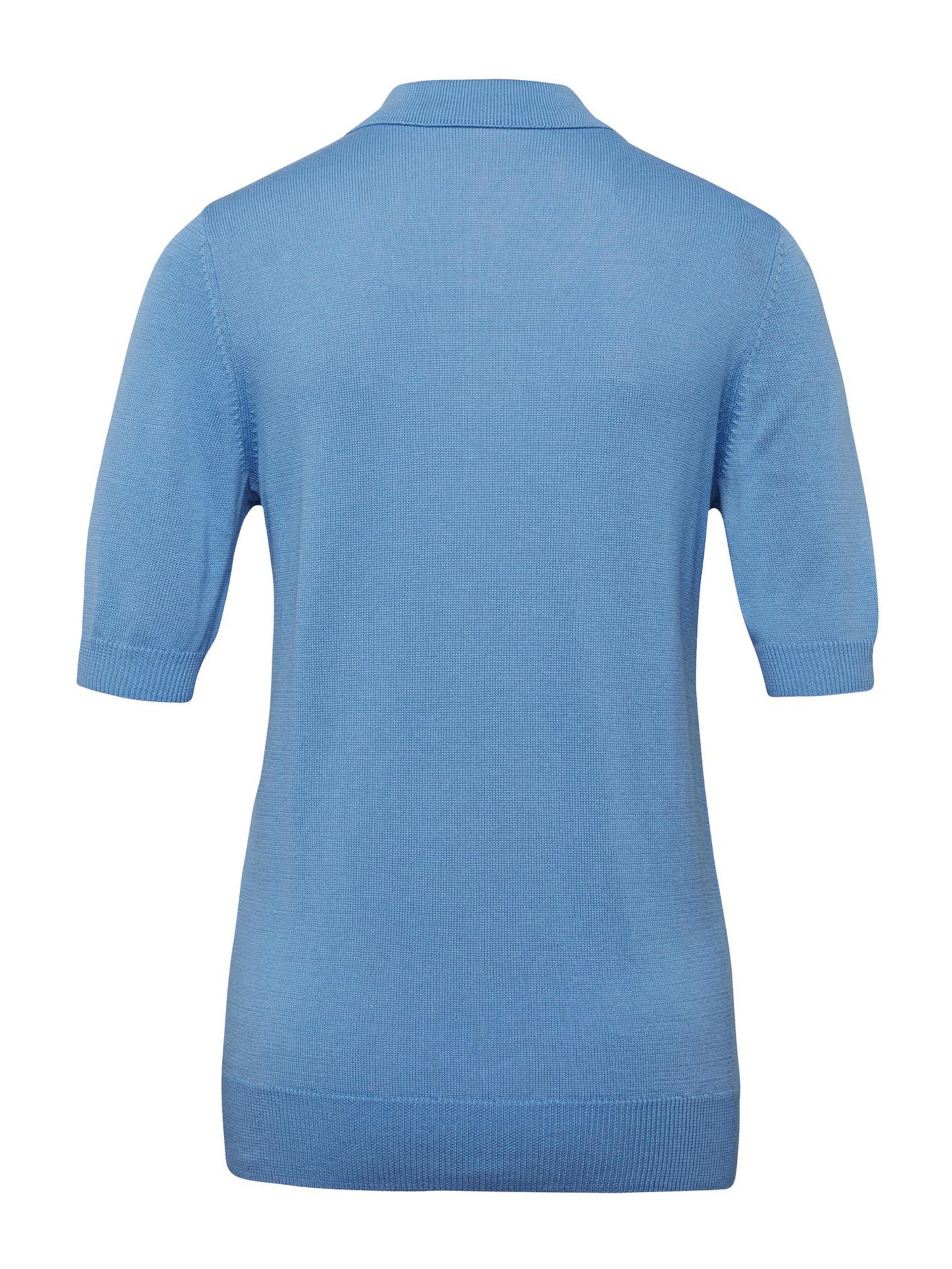 Goldner Pullover in Blau