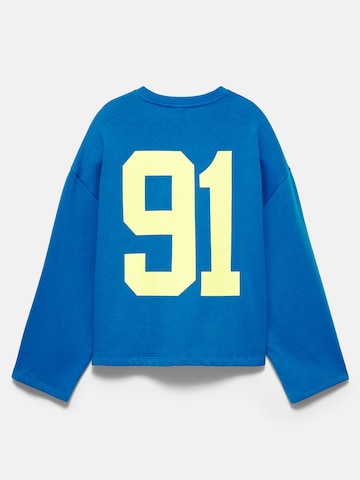 Sweat-shirt 'PACIFIC 91' Pull&Bear en bleu