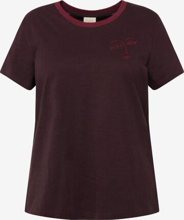 T-shirt Ulla Popken en violet : devant