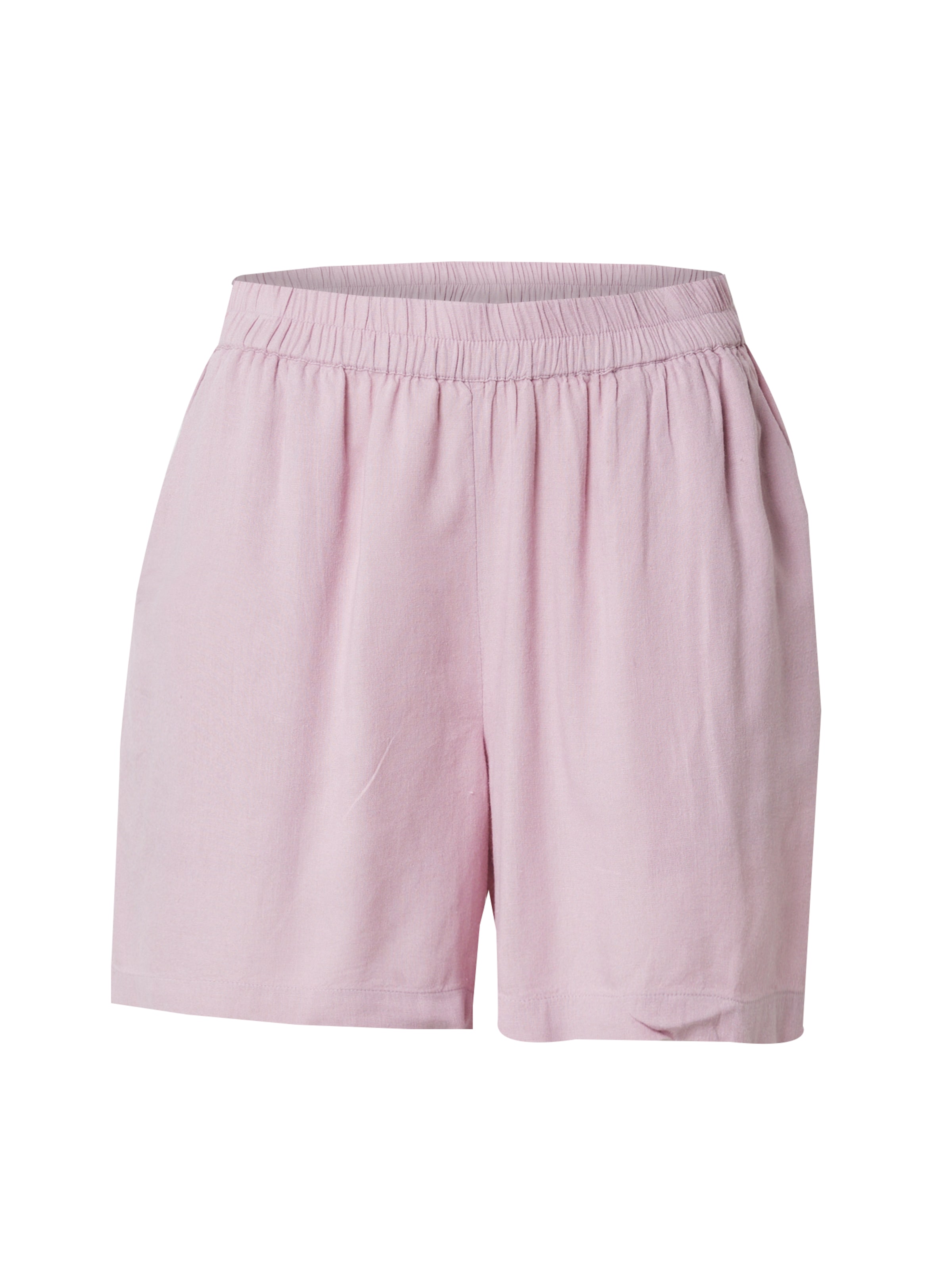 PIECES Широка кройка Панталон 'PCPia' в розово: отпред