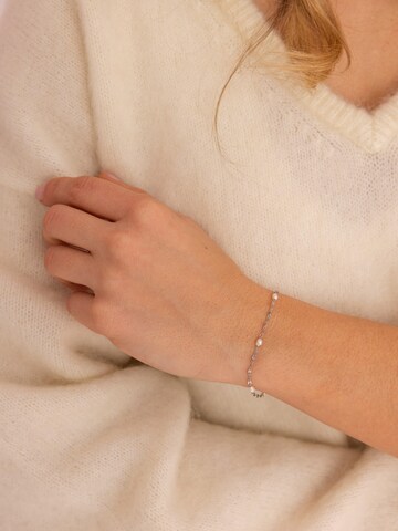 PURELEI - Pulseira 'Delicate Pearl' em prata: frente