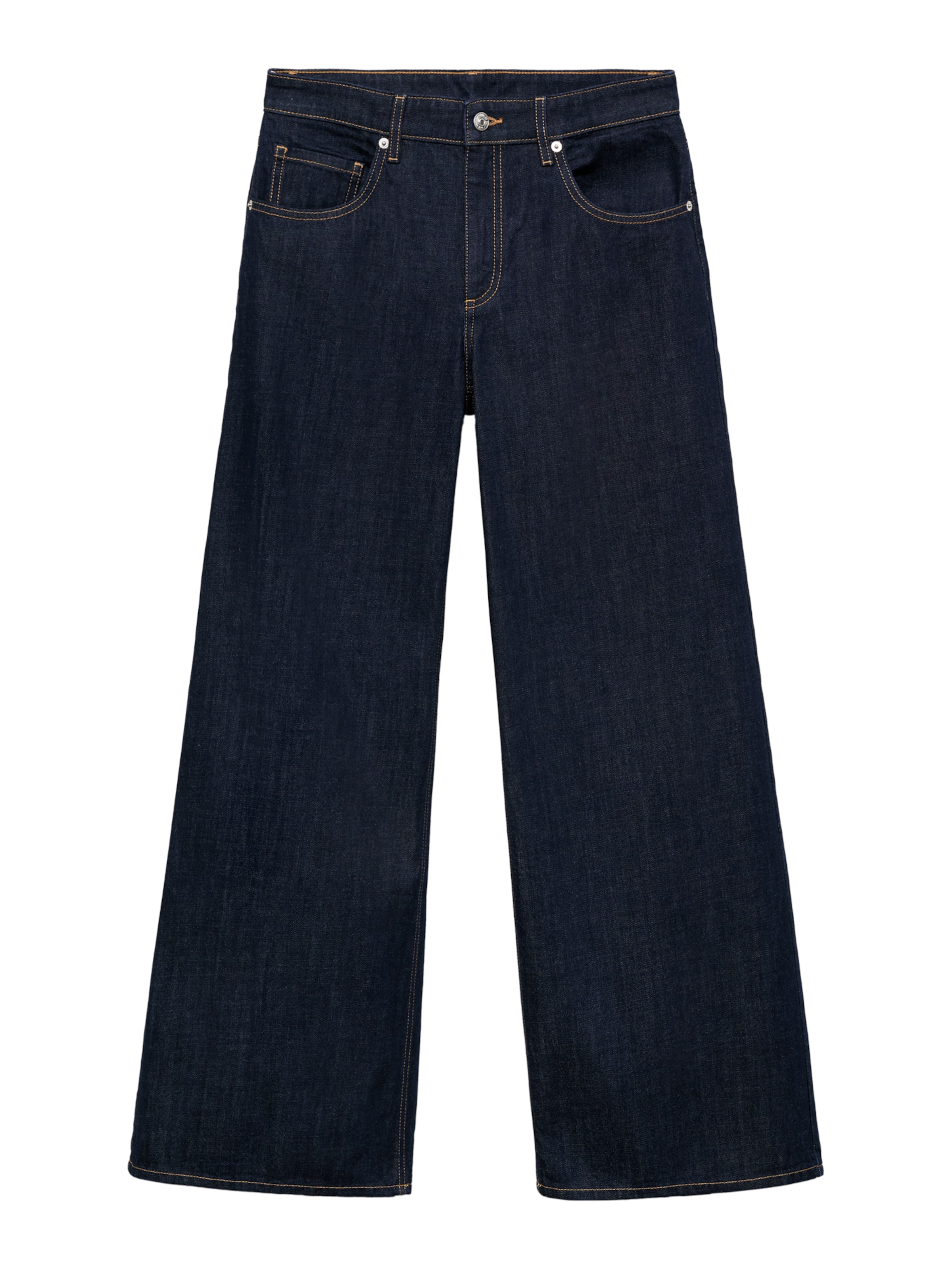 MANGO Wide Leg Jeans 'ANNIE' i blå: forside