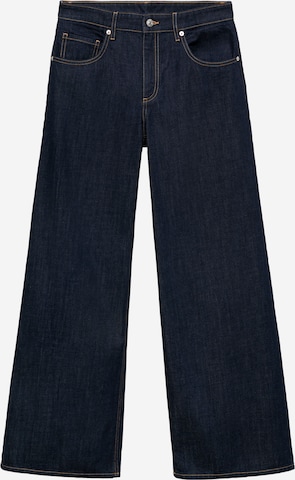 MANGO Wide Leg Farkut 'ANNIE' värissä sininen: etupuoli