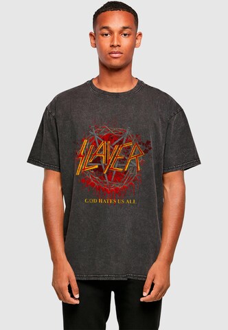 Merchcode Shirt 'SLA - God Hates Us' in Black: front