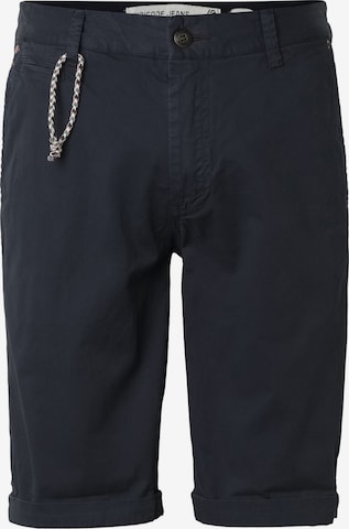 INDICODE JEANS Normalny krój Chinosy 'Canva' w kolorze niebieski: przód
