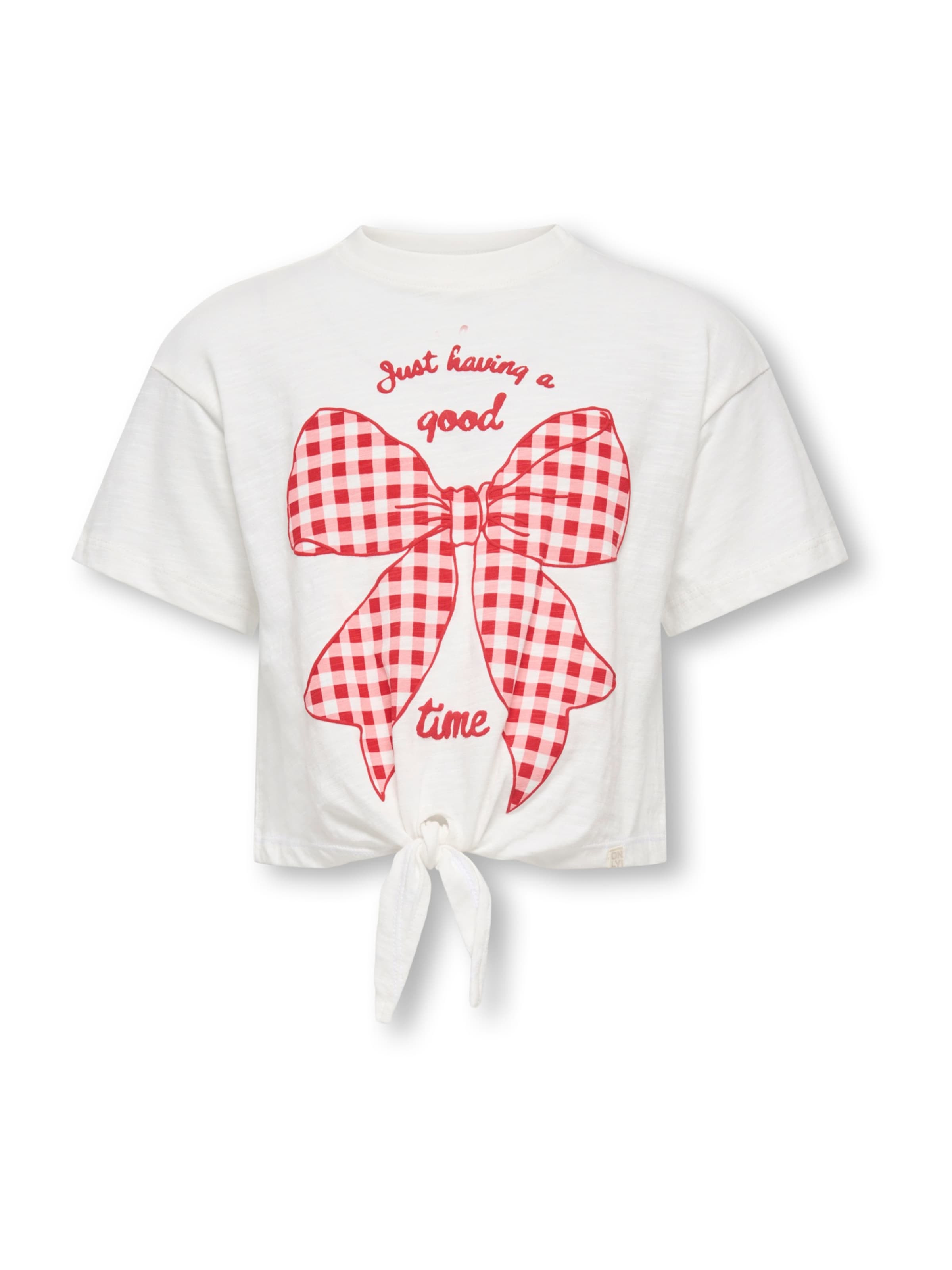 Only Mini T-shirt 'KMGIDA' i vit: framsida