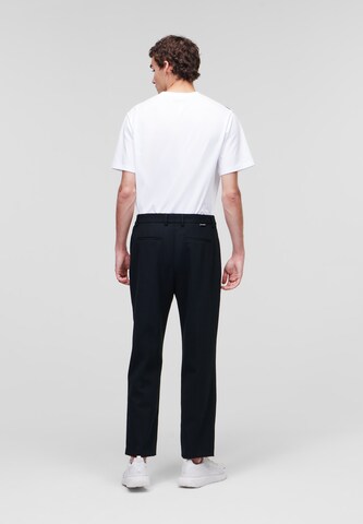 Slimfit Pantaloni con pieghe di Karl Lagerfeld in blu