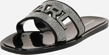 juoda Karl Lagerfeld Šlepetės: priekis