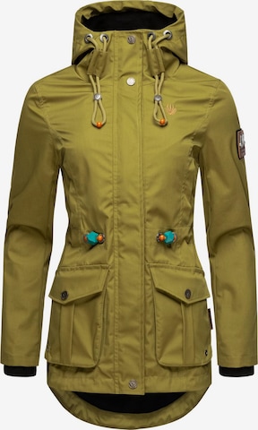 MARIKOO Between-season jacket 'Babetaa' in Green: front