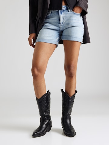 QS - Slimfit Calças de ganga 'Abby' em azul: frente