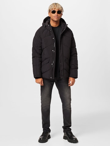 Veste mi-saison 'Diagonal' BURTON MENSWEAR LONDON en noir