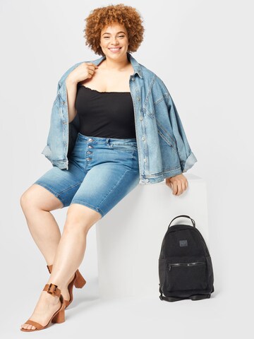 Vero Moda Curve ضيق جينز 'Seven' بلون أزرق