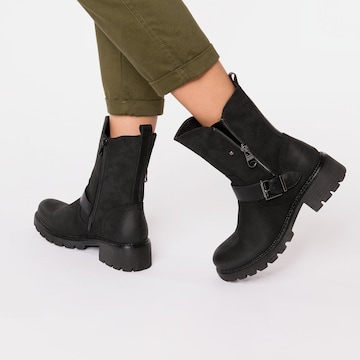 LASCANA Ankle Boots in Black: front